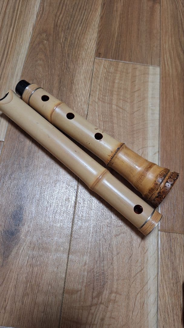 尺八 6寸 5孔 雪童銘 2印 美品 爆鳴り