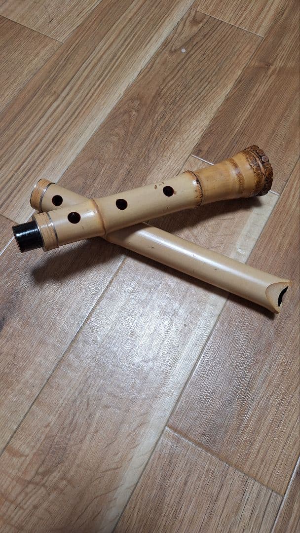尺八 6寸 5孔 雪童銘 2印 美品 爆鳴り