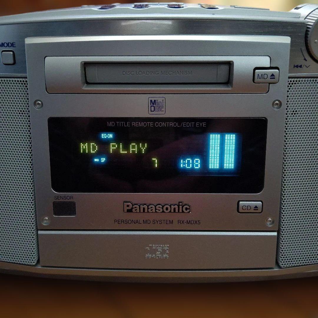 極美品 Panasonic パーソナルMDシステム RX-MDX5