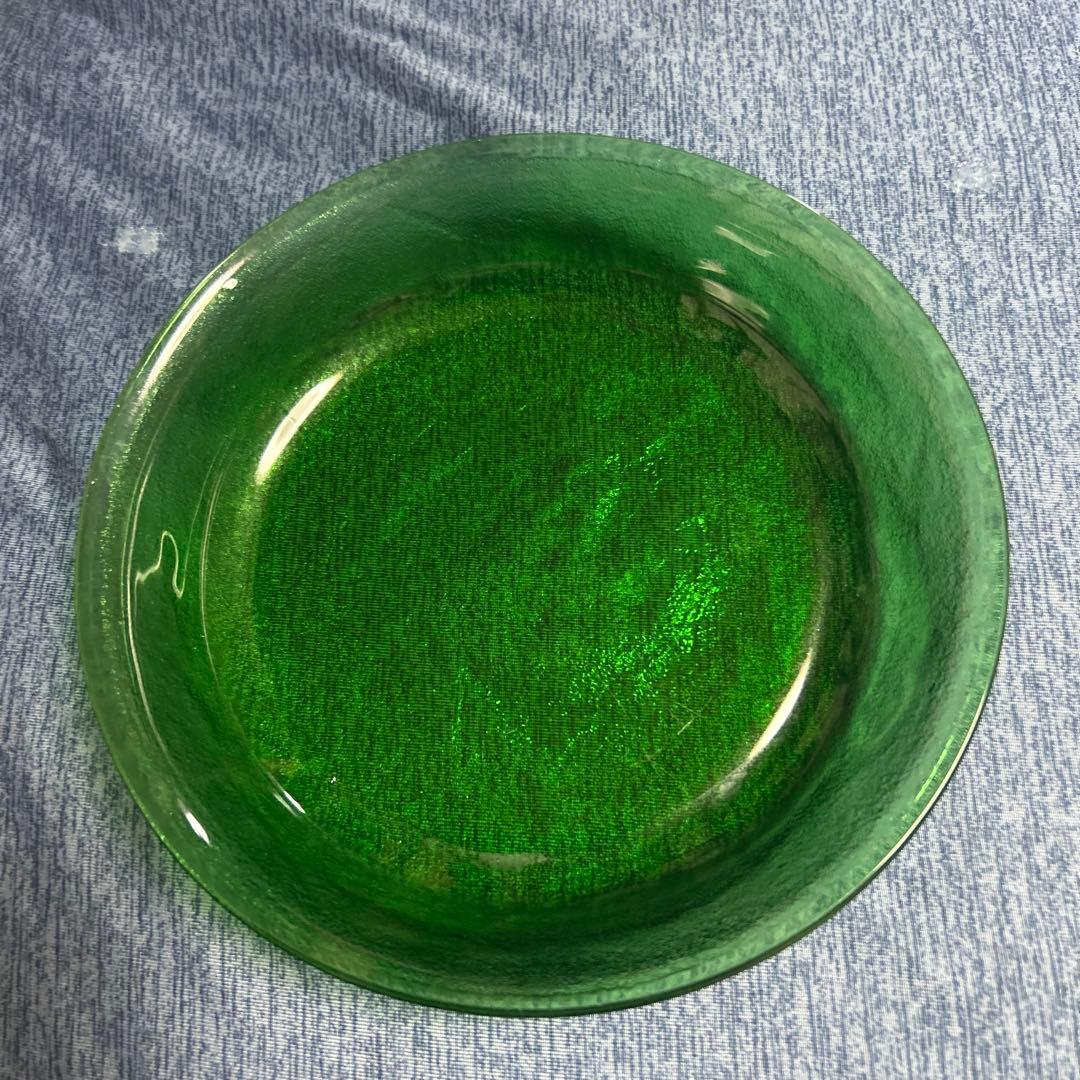 アンティーク アルコロック Sierra フランス製 ボウル 緑6枚 茶色皿1枚