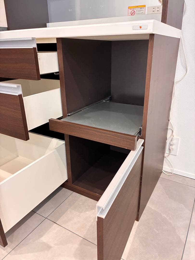 Pamouna　パモウナ　食器棚 キッチンボード 　引き出し付き