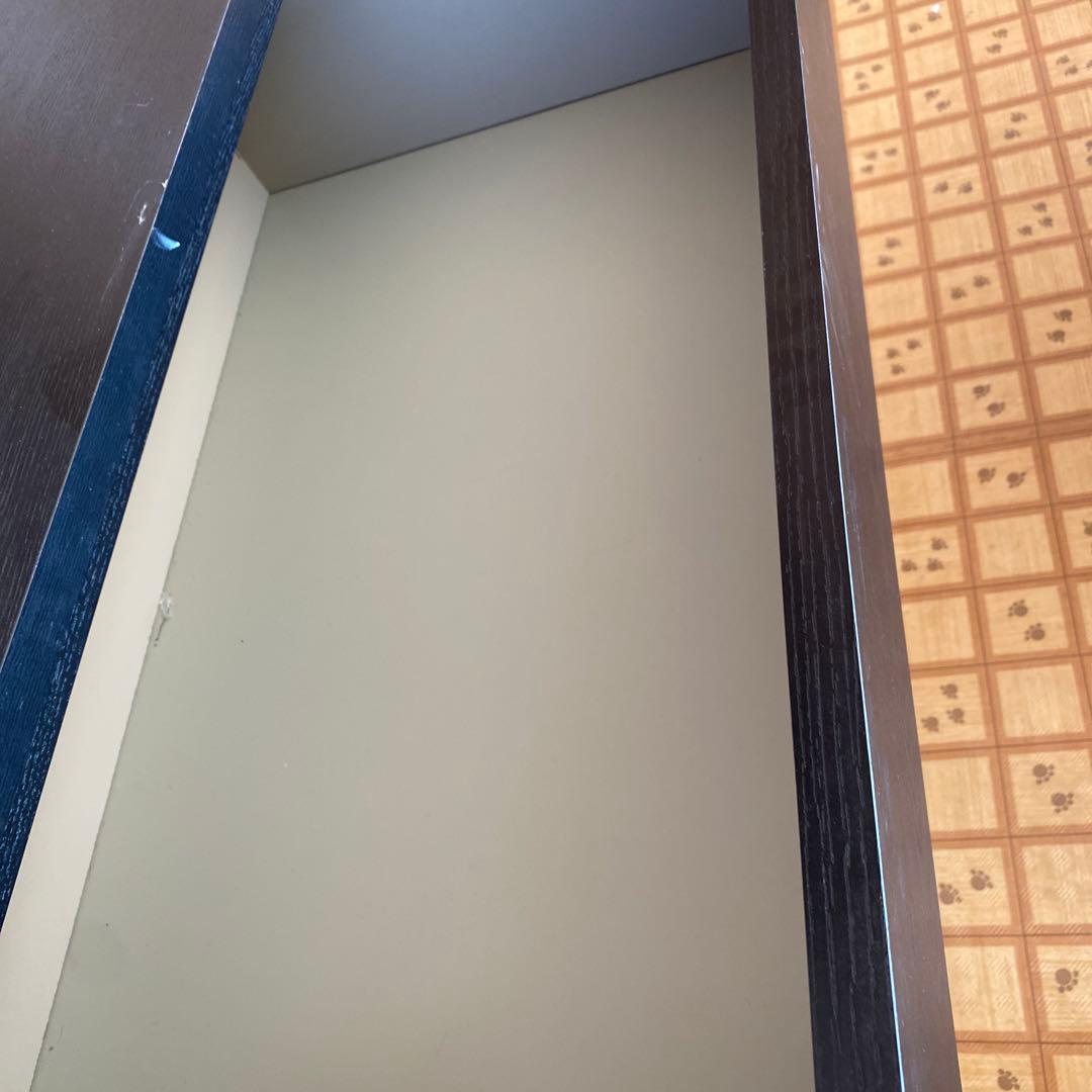 ダークブラウン 4段チェスト