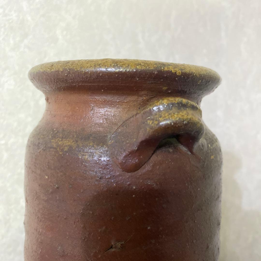 人間国宝　金重陶陽　備前　花瓶