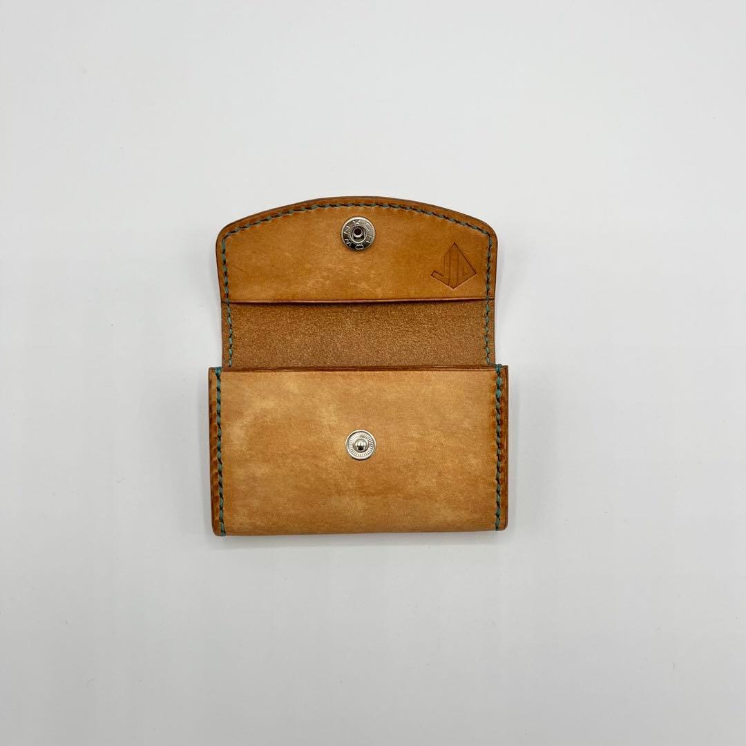 マヤベリーレザー コンパクト財布 スナップボタン式