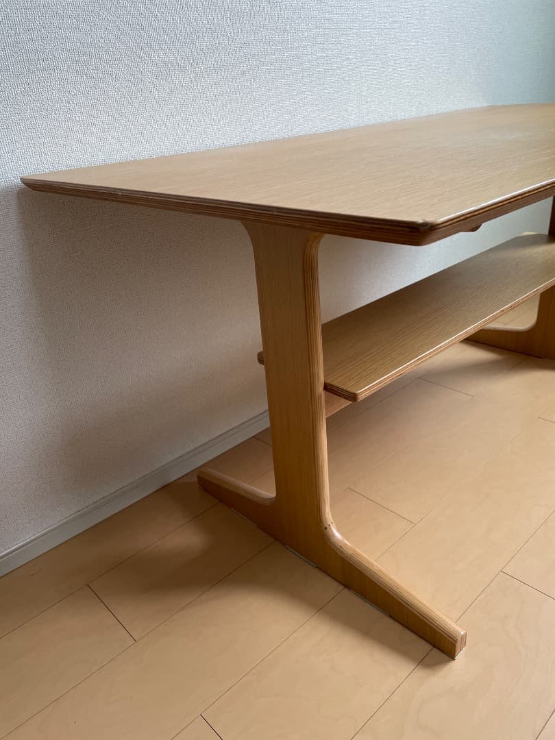 【送料込み】無印 リビングでもダイニングでもつかえるテーブル 幅1300