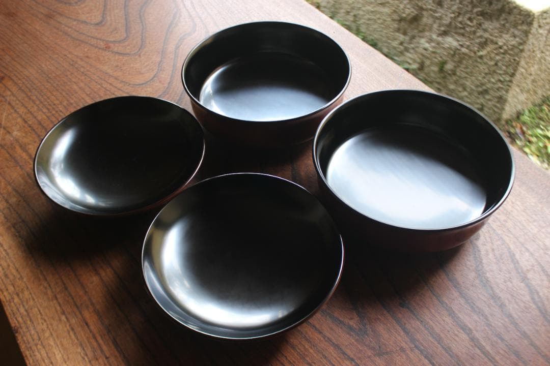 デッドストック！上質朱漆に極上鳳凰蒔絵の大平椀2点（検輪島塗蒔絵椀煮物椀雑煮椀