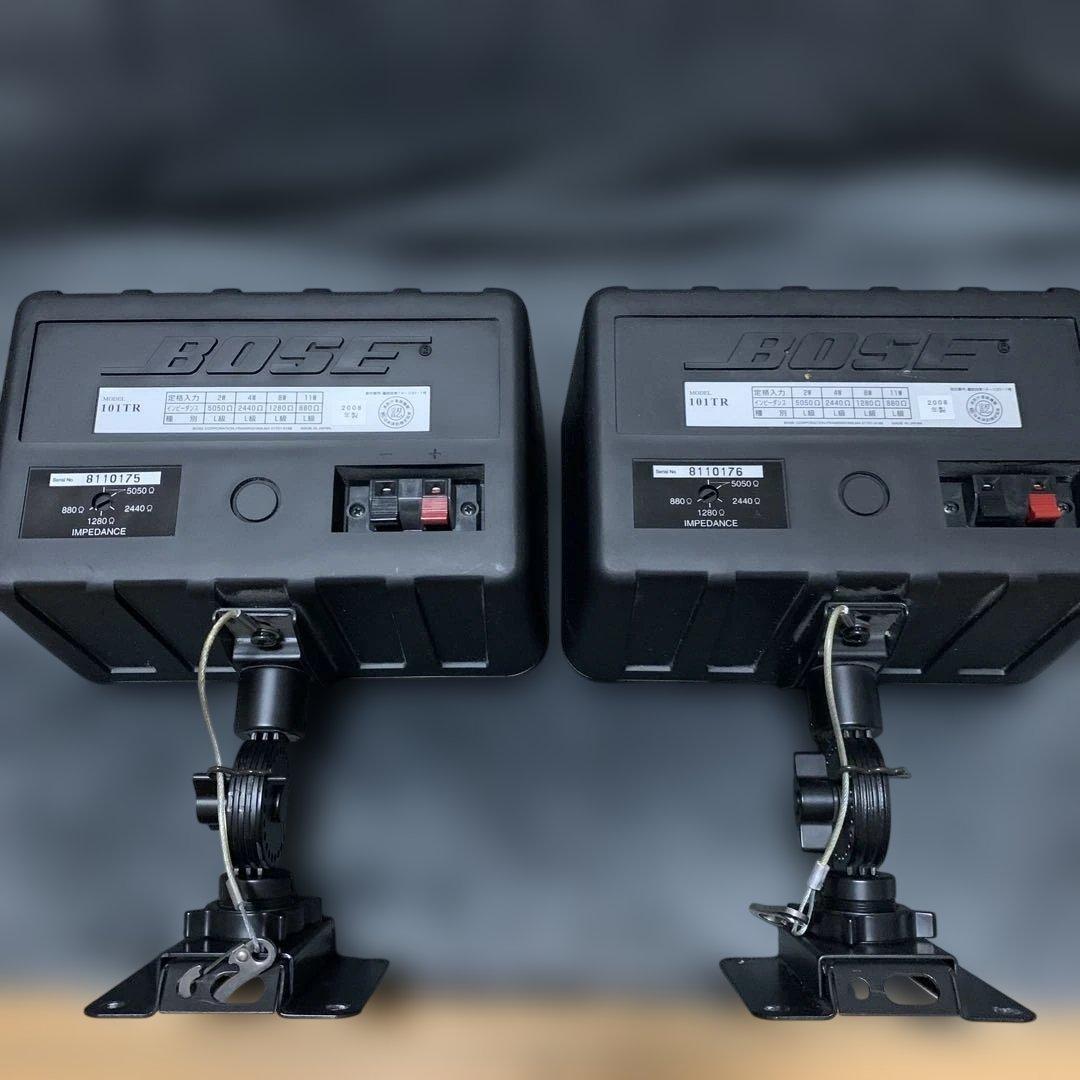 Bose 101TR スピーカー 黒　2個セット　天井取付金具あり