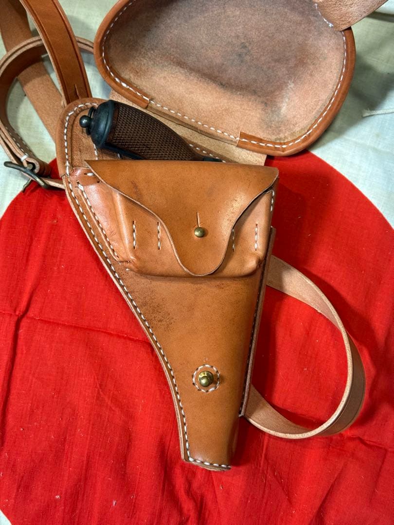 ★日本軍 二十六年式拳銃用拳銃嚢 ホルスター（複製品）サバゲー　将校　下士官