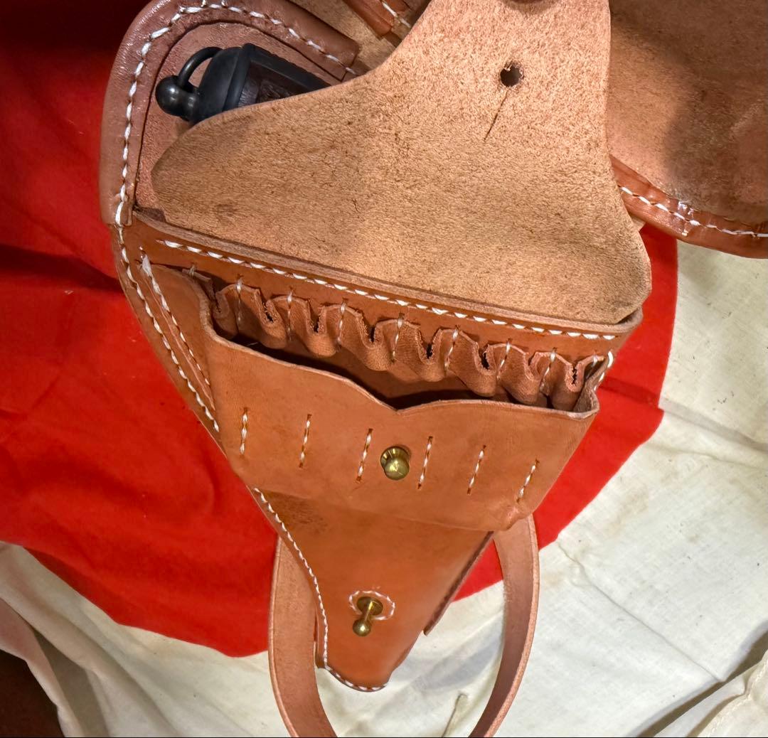 ★日本軍 二十六年式拳銃用拳銃嚢 ホルスター（複製品）サバゲー　将校　下士官