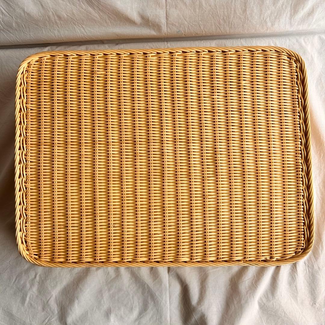 【新品】籐製 長方形バスケット 大型サイズ　2個セット‼️ラタンカゴ