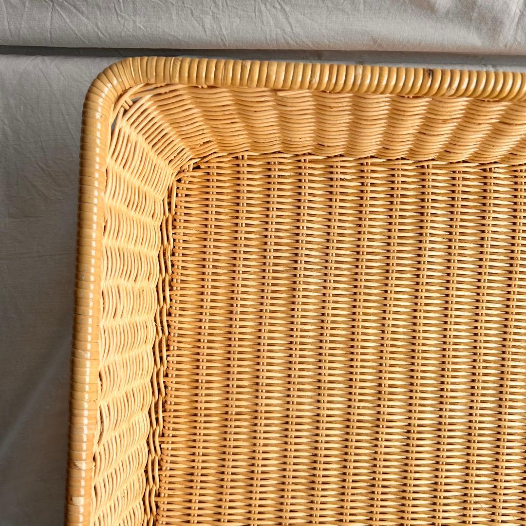 【新品】籐製 長方形バスケット 大型サイズ　2個セット‼️ラタンカゴ