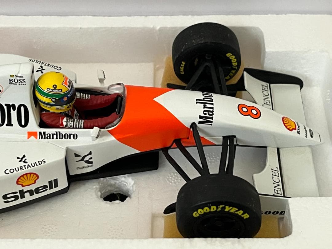 ミニチャンプス 1/18 McLaren Ford MP4-8 A.セナ 箱付