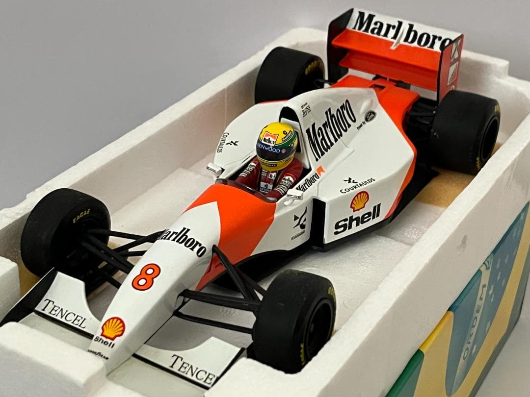 ミニチャンプス 1/18 McLaren Ford MP4-8 A.セナ 箱付