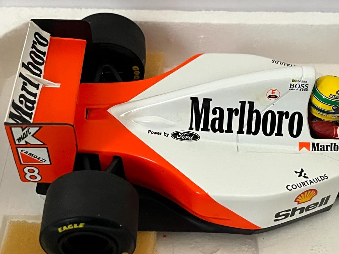 ミニチャンプス 1/18 McLaren Ford MP4-8 A.セナ 箱付