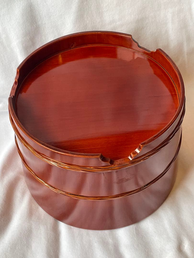 飛騨春慶塗 お櫃（おひつ） しゃもじ付き 伝統工芸品 天然木 漆器