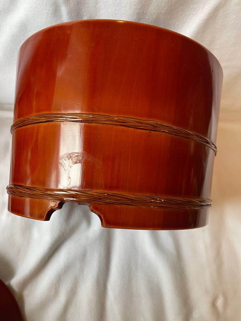 飛騨春慶塗 お櫃（おひつ） しゃもじ付き 伝統工芸品 天然木 漆器