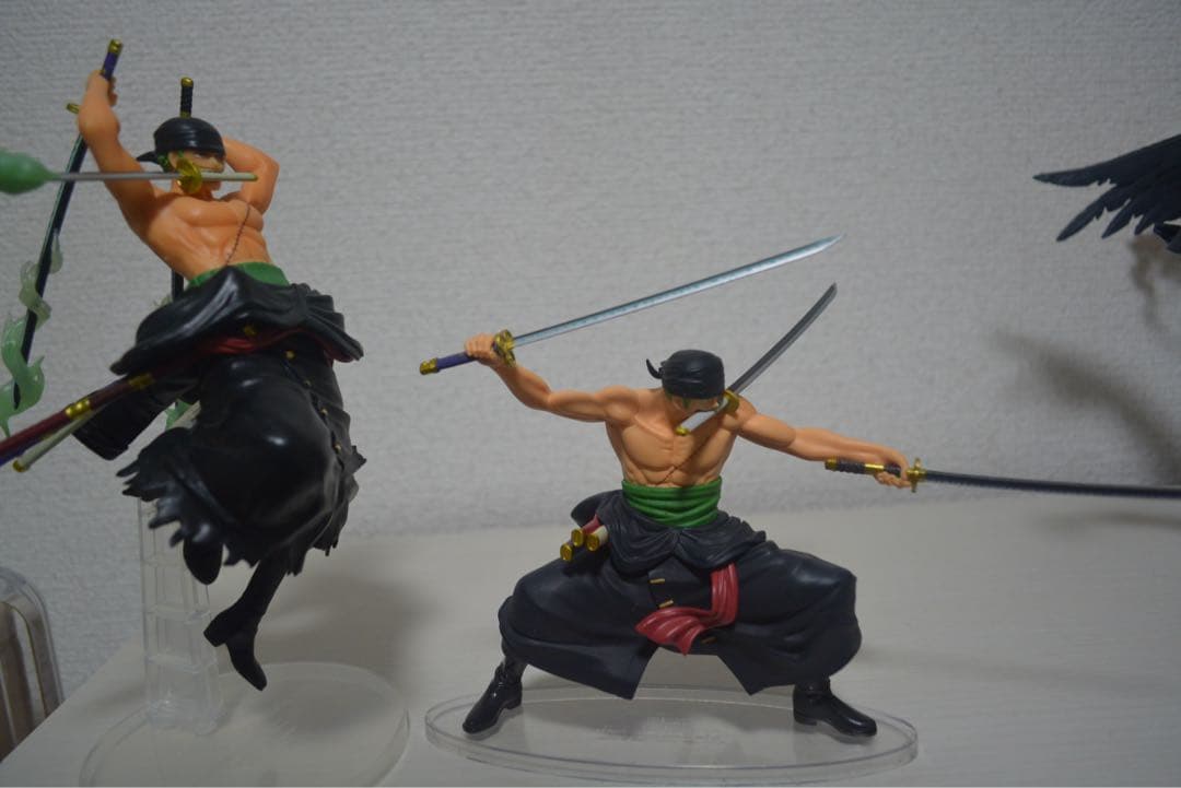 ワンピース　一番くじ　両翼決戦　キング　ゾロ　ワノ国　4点　セット　フィギュア