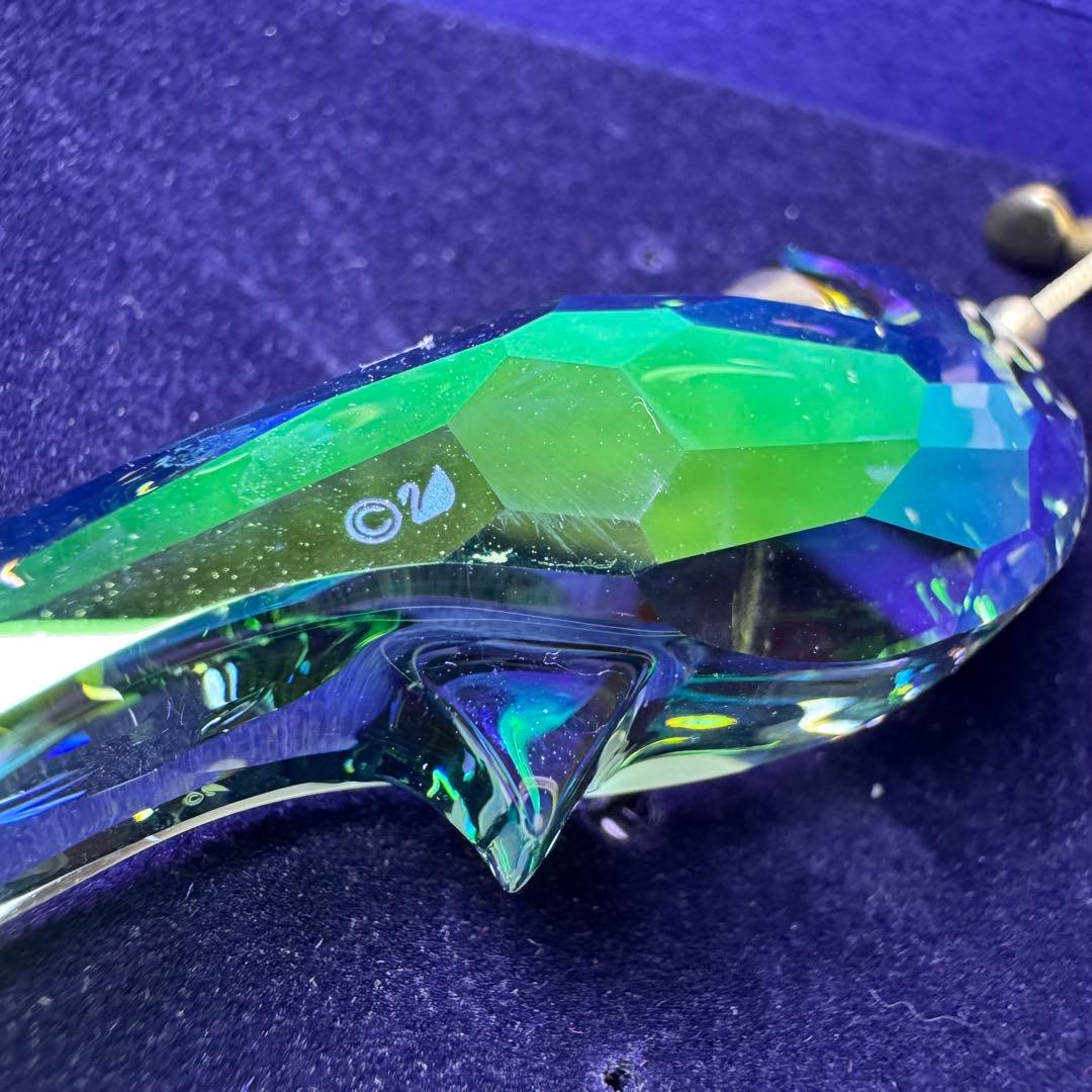 スワロフスキー ジャングルビート インコ オーナメント　クリスタル