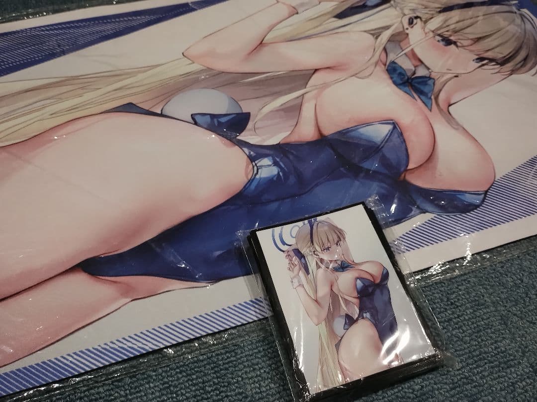 飛鳥馬トキ バニー スリーブ プレマ プレイマット ミッドナイトブルー