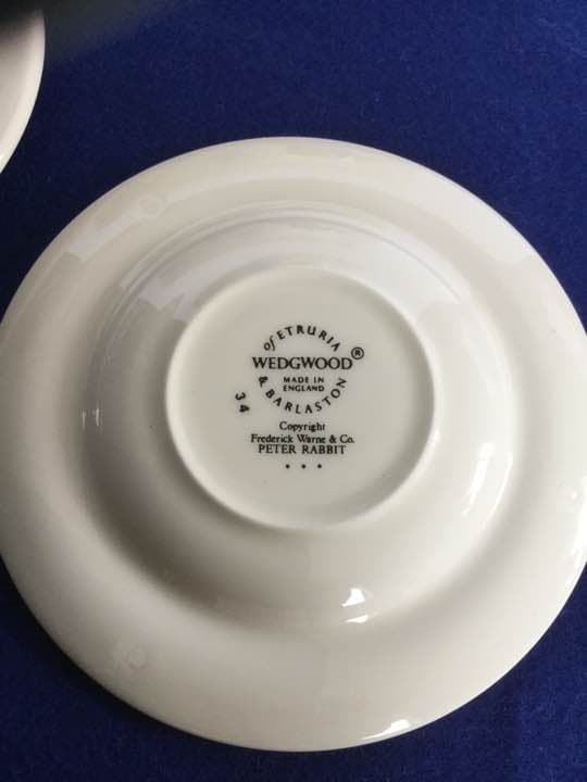ウエッジウッドのピーターラビット、トリオ