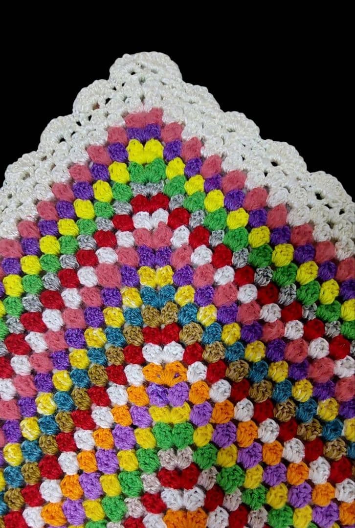 ハンドメイド★かぎ針編み★大判 ブランケット★グラニーステッチ★マルチカバー★