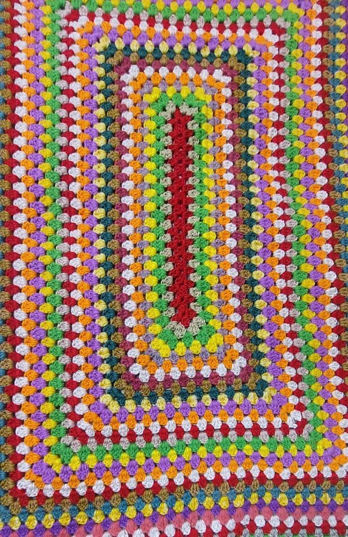 ハンドメイド★かぎ針編み★大判 ブランケット★グラニーステッチ★マルチカバー★