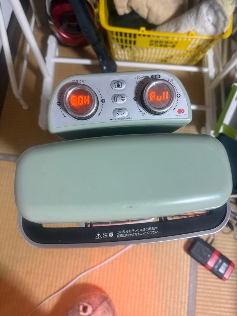 タワー型 電気ヒーター 1000W 500W