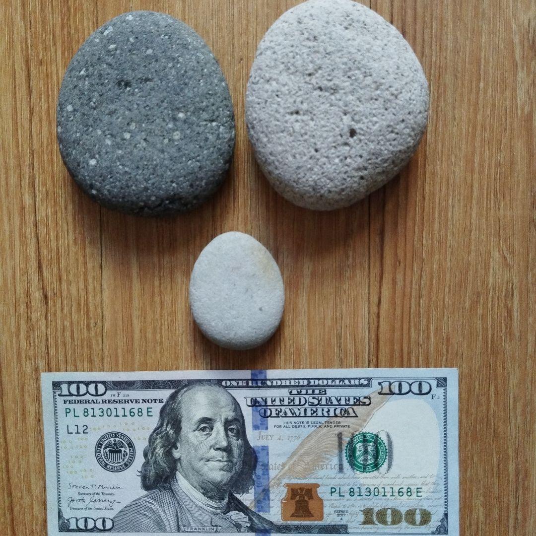 天橋立の自然石、置物 3個セット