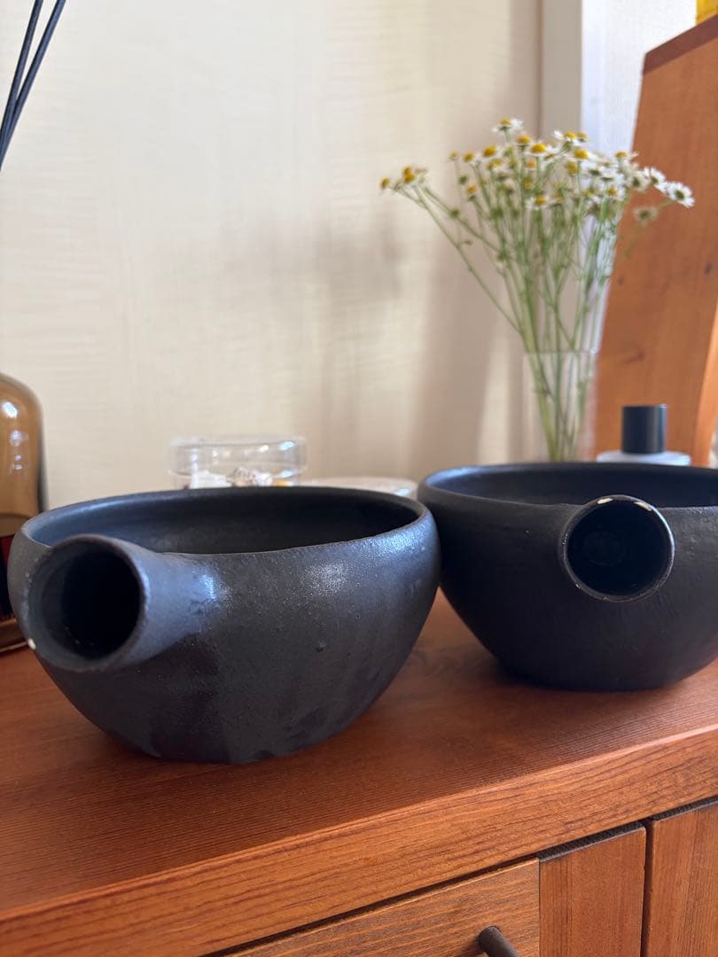 正島克哉 片手土鍋 黒 2個セット