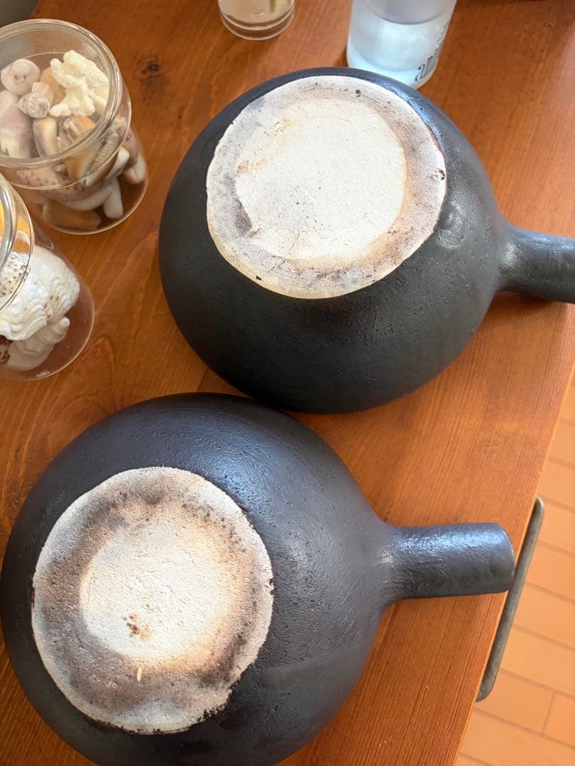 正島克哉 片手土鍋 黒 2個セット