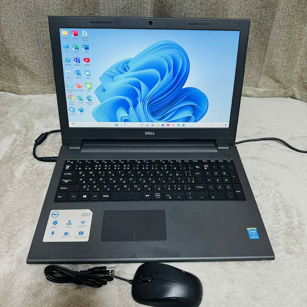 S279 DellノートパソコンWEBカメラSSDサクサク動くWindows11