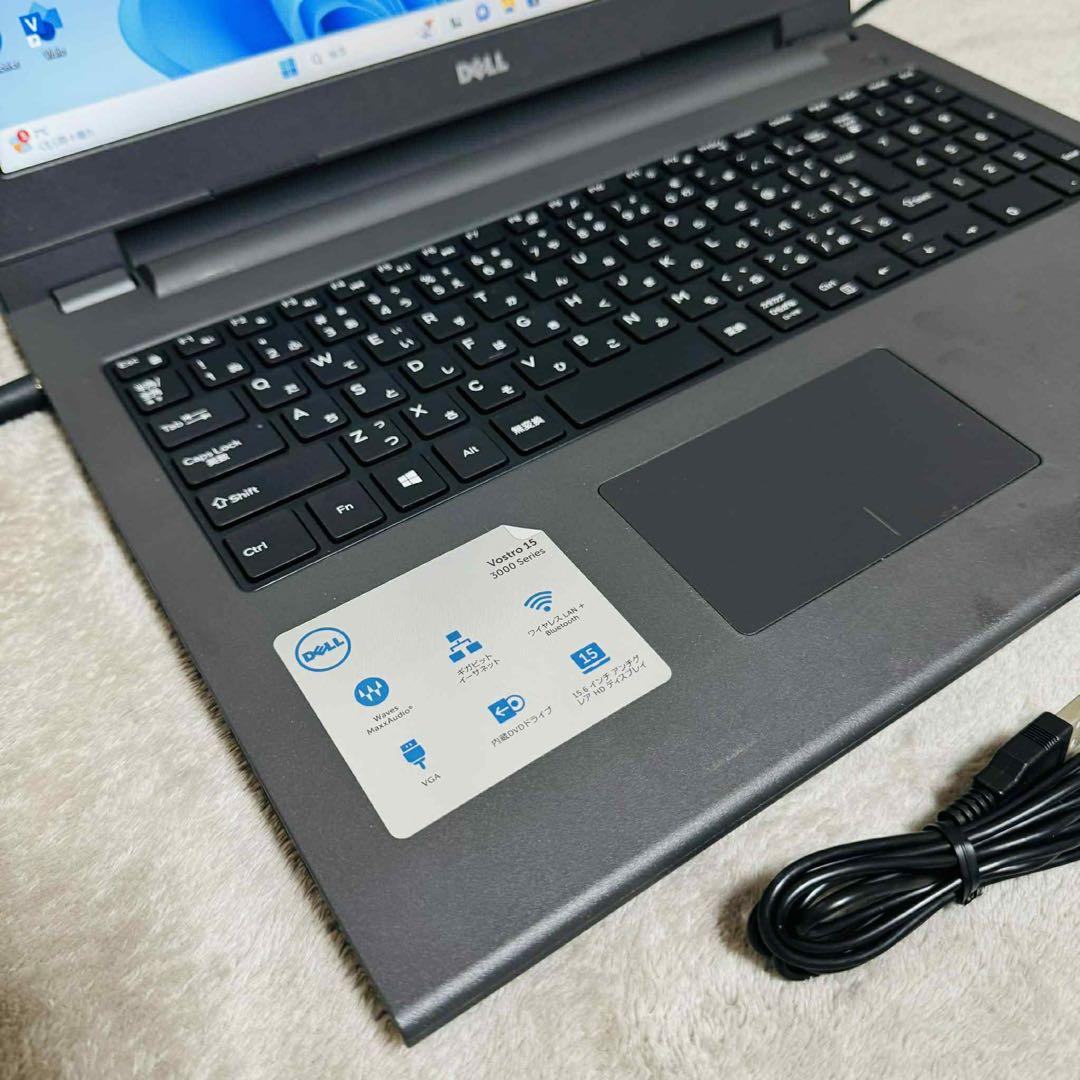 S279 DellノートパソコンWEBカメラSSDサクサク動くWindows11