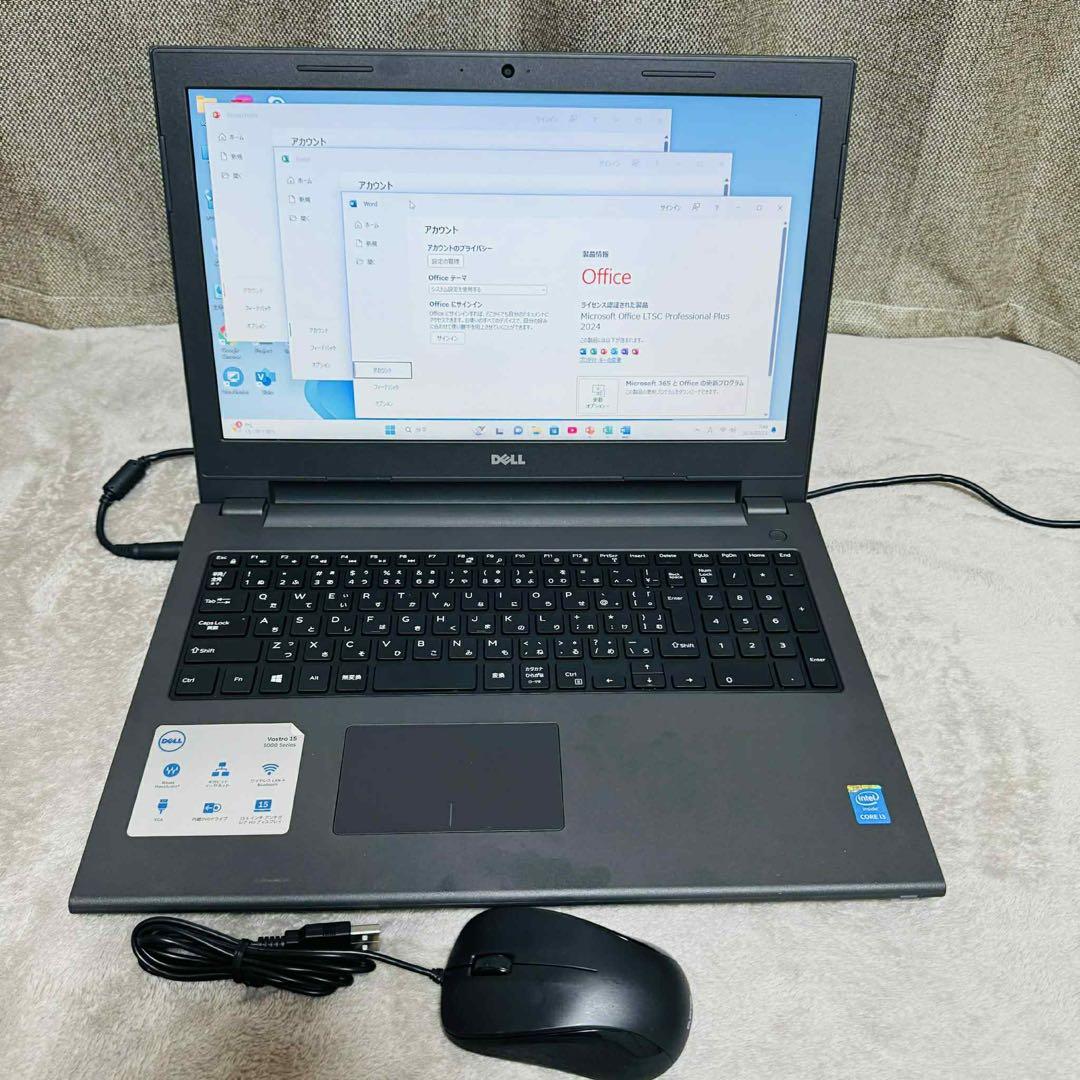 S279 DellノートパソコンWEBカメラSSDサクサク動くWindows11