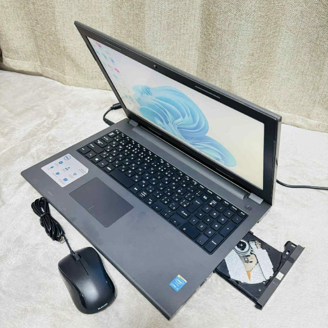 S279 DellノートパソコンWEBカメラSSDサクサク動くWindows11