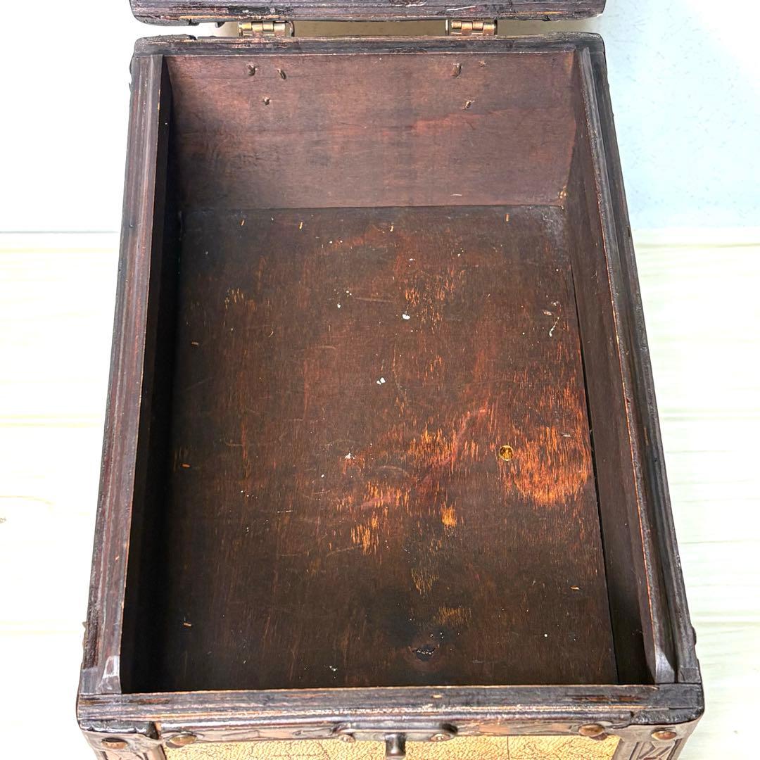 シューケアボックス 靴磨き台 収納箱 アンティーク 靴 お手入れ