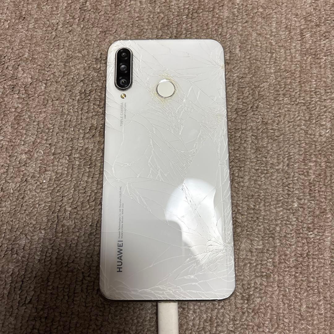 HUAWEI P30 lite パールホワイト 本体（iFaceケース付き）
