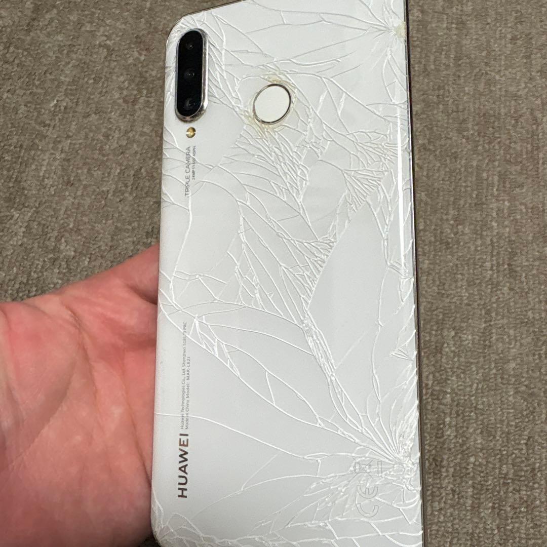 HUAWEI P30 lite パールホワイト 本体（iFaceケース付き）