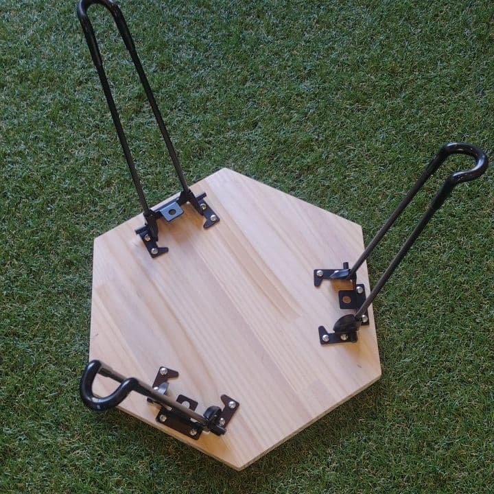 六角形折り畳み式ローテーブル（3個セット）