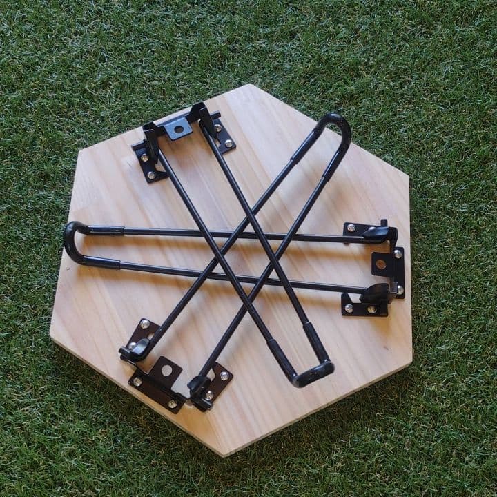 六角形折り畳み式ローテーブル（3個セット）