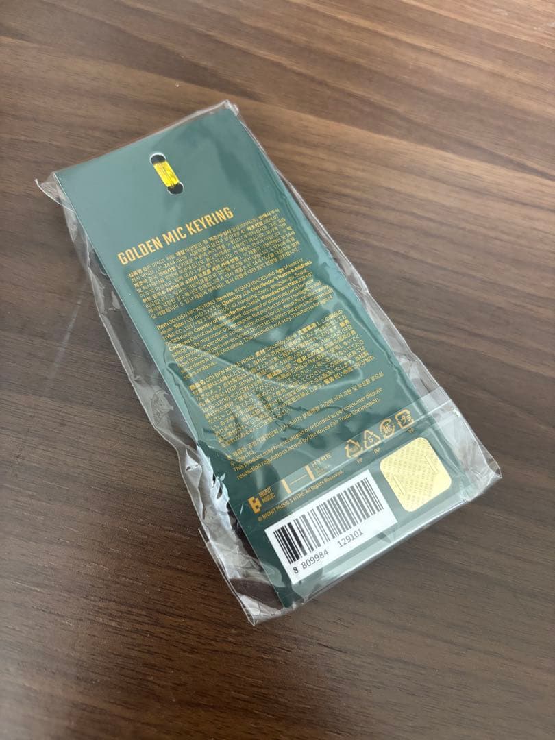 【公式】JUNGKOOK GOLDENマイクキーリング