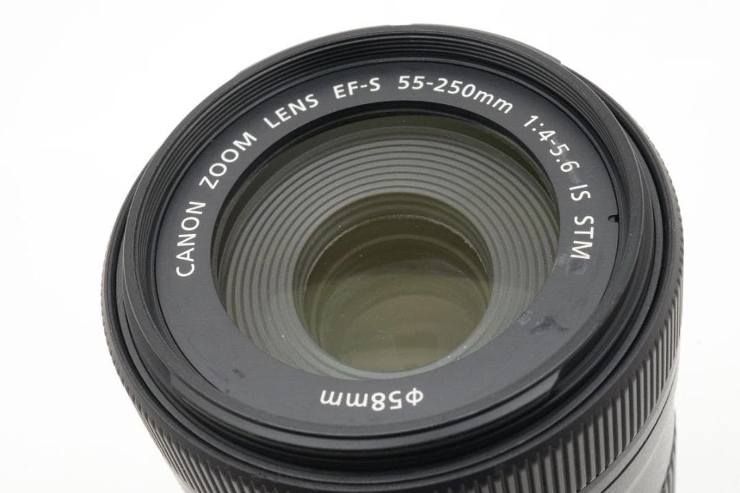 良品　CANON EF-S 55-250mm IS STM　望遠レンズ　キャノン