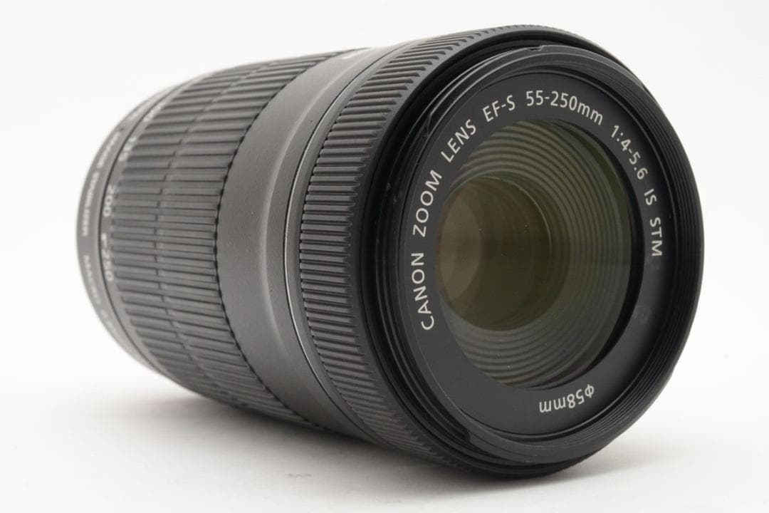 良品　CANON EF-S 55-250mm IS STM　望遠レンズ　キャノン