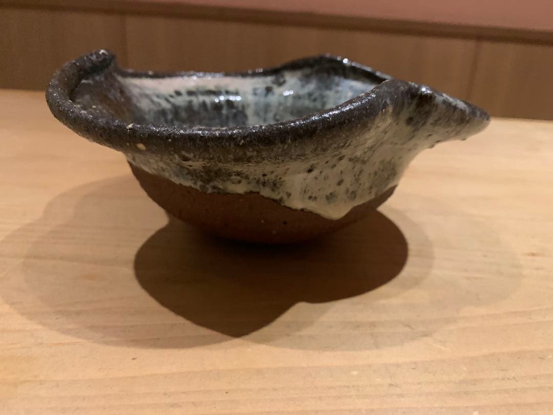 【希少】中川自然坊 作 朝鮮唐津 変形中鉢（向付） 共箱なし 本物保証