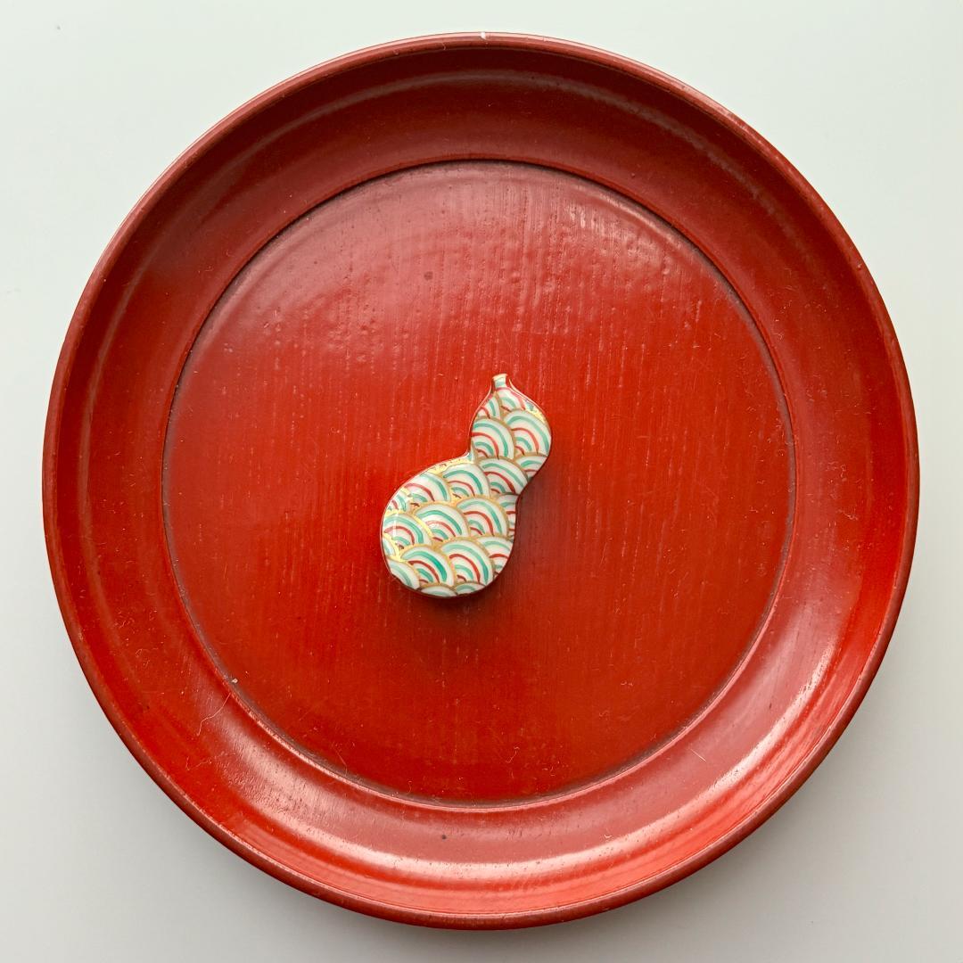 清水焼 青海波 ひょうたん 箸置き 10個セット