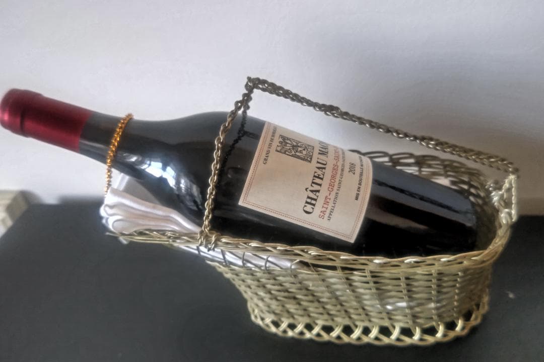 美品　ワイン　パニエ　バスケット　ソムリエ試験対策 2個セット