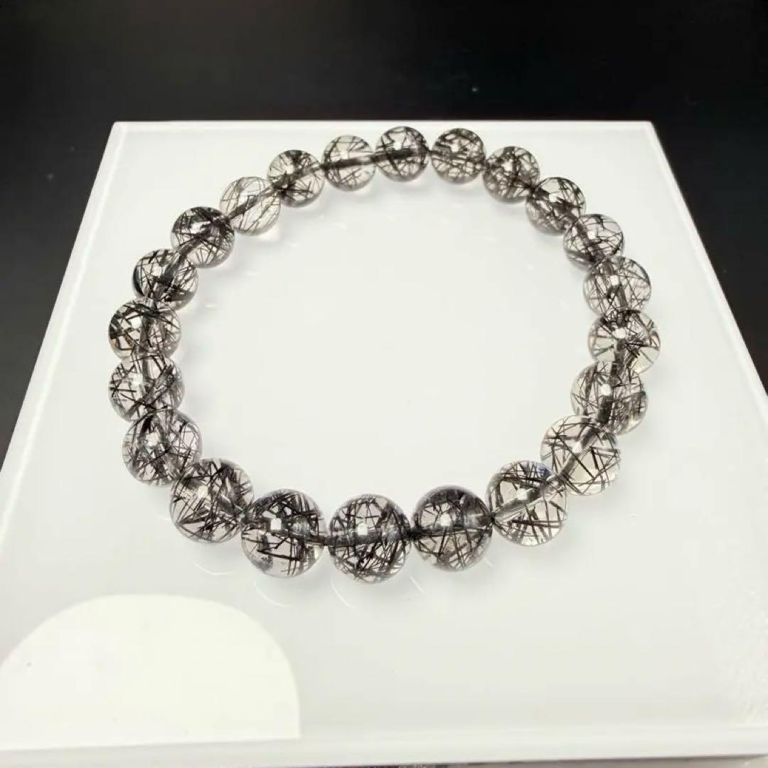 ブラックルチルクォーツ ブレスレット⭐︎【極上品】天然