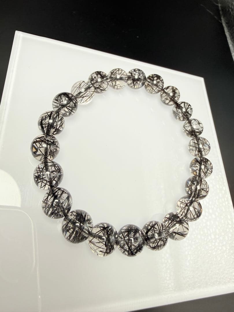 ブラックルチルクォーツ ブレスレット⭐︎【極上品】天然