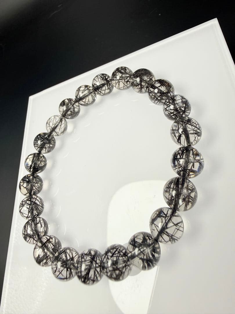 ブラックルチルクォーツ ブレスレット⭐︎【極上品】天然
