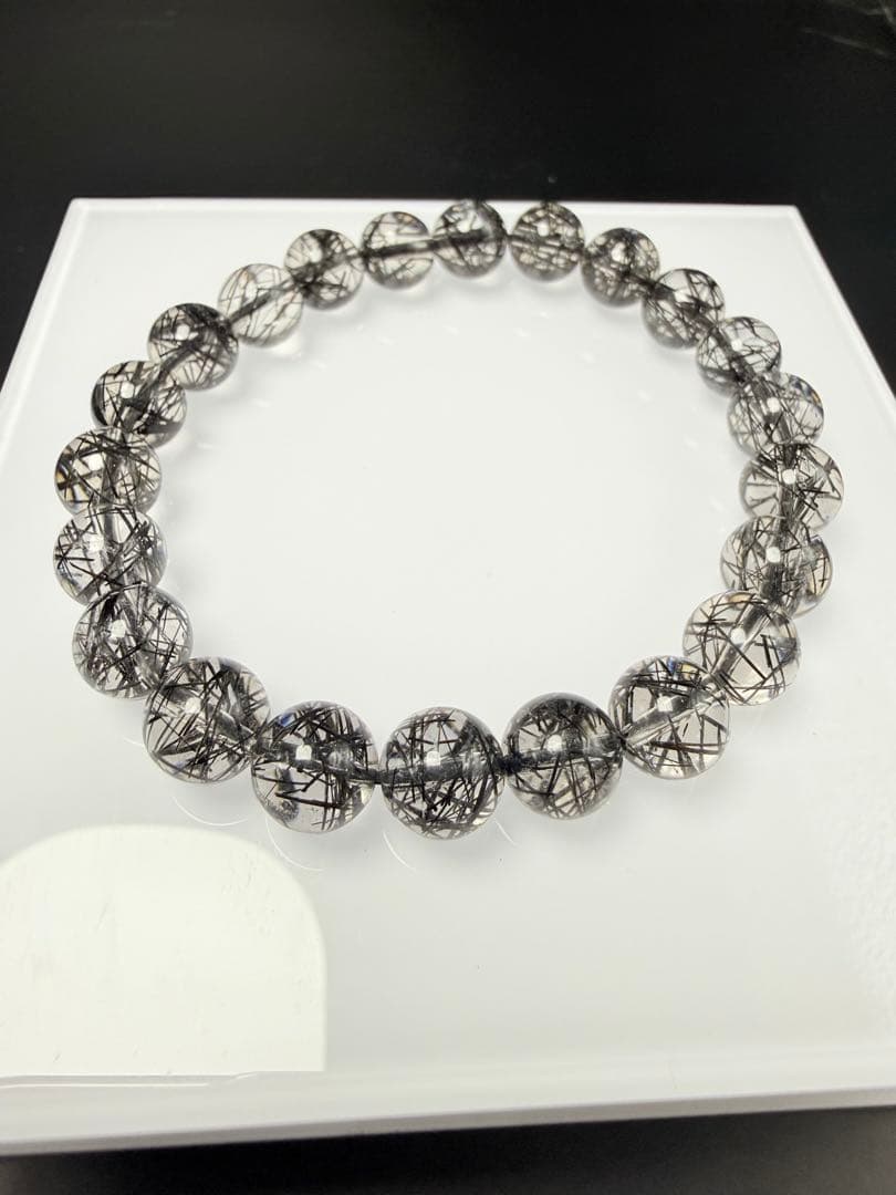 ブラックルチルクォーツ ブレスレット⭐︎【極上品】天然