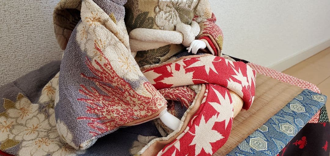 祖母の作った手作り『お福さん』和　福を呼ぶ日本人形　飾り置物　japan